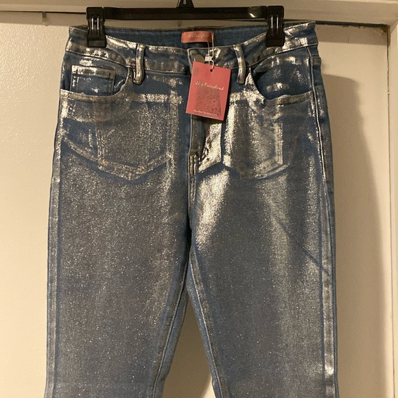 Brand new light blue shine jeans sizer M - Picture 1 of 3